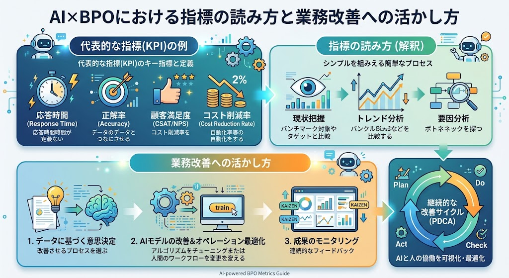 AI×BPOで使われる指標の読み方と業務改善への活かし方