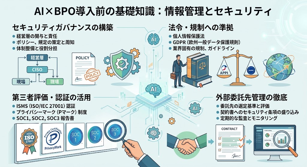 AI×BPO導入前に確認したい情報管理とセキュリティの基礎知識