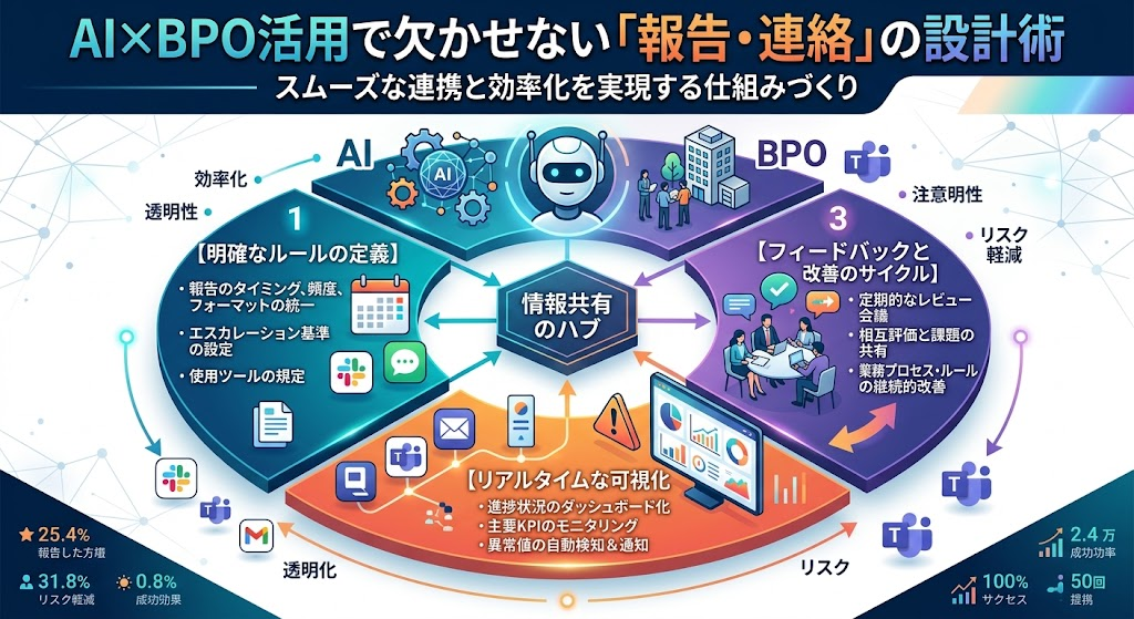 AI×BPO活用で欠かせない報告・連絡の設計術